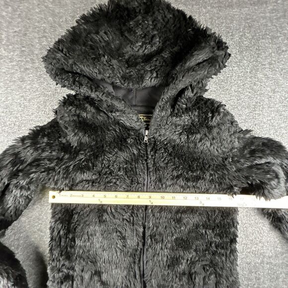 Victoria Secret LOVE PINK Limited Edition Faux Fur Jacket Sz XS with Hoodie - Picture 9 of 13